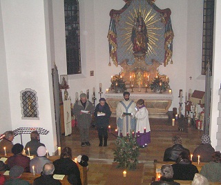 Foto von der Andacht in Maria Elend